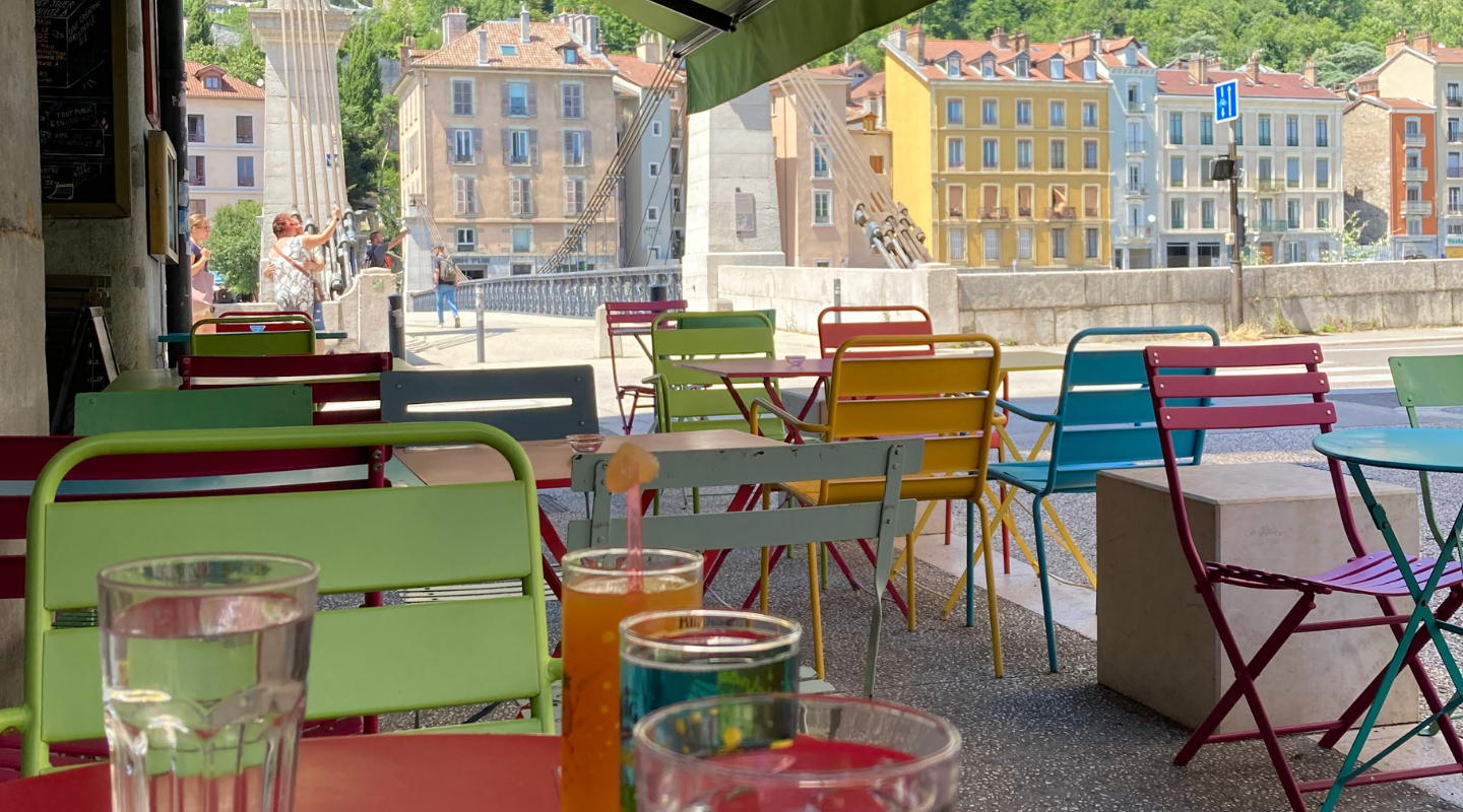 photo de la terrasse avec vue sur la Bastille